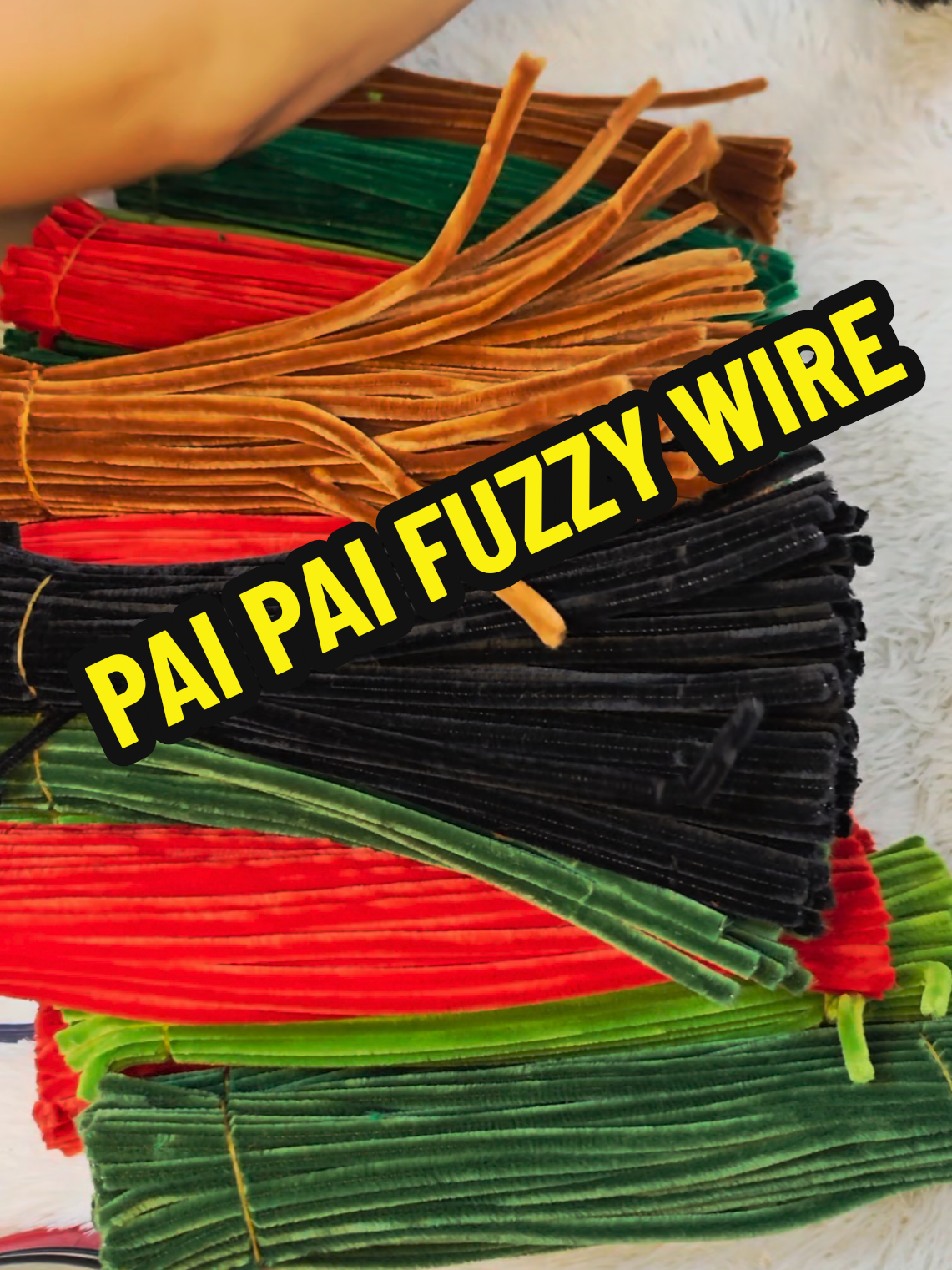 Fuzzy Wire from Pai pai shop💗 the besssst!!  #fuzzywireflowers #fuzzywire #fuzzywirebouquet #fyppppppppppppppppppppppp #fyp 