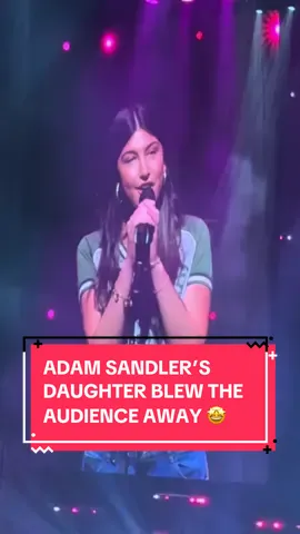 Adam Sandler’s daughter surprises the crowd at his show with a rendition of Gabby Barrett’s “I Hope” 🤩 [🎥: @Brittney Johnson]