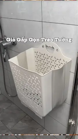 Giỏ dựng quần áo nhà tắm treo tường gấp gọn đựng quần áo nhà tắm #giodungquanao #giodungquanaogapgon 