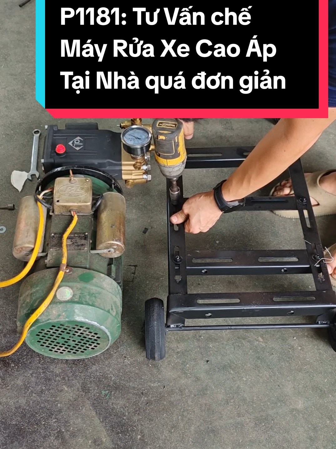 Phần 1181: Tư Vấn chế Máy Rửa Xe Cao Áp từ motor tơ Cũ Tại nhà .quá đơn gian Luôn 