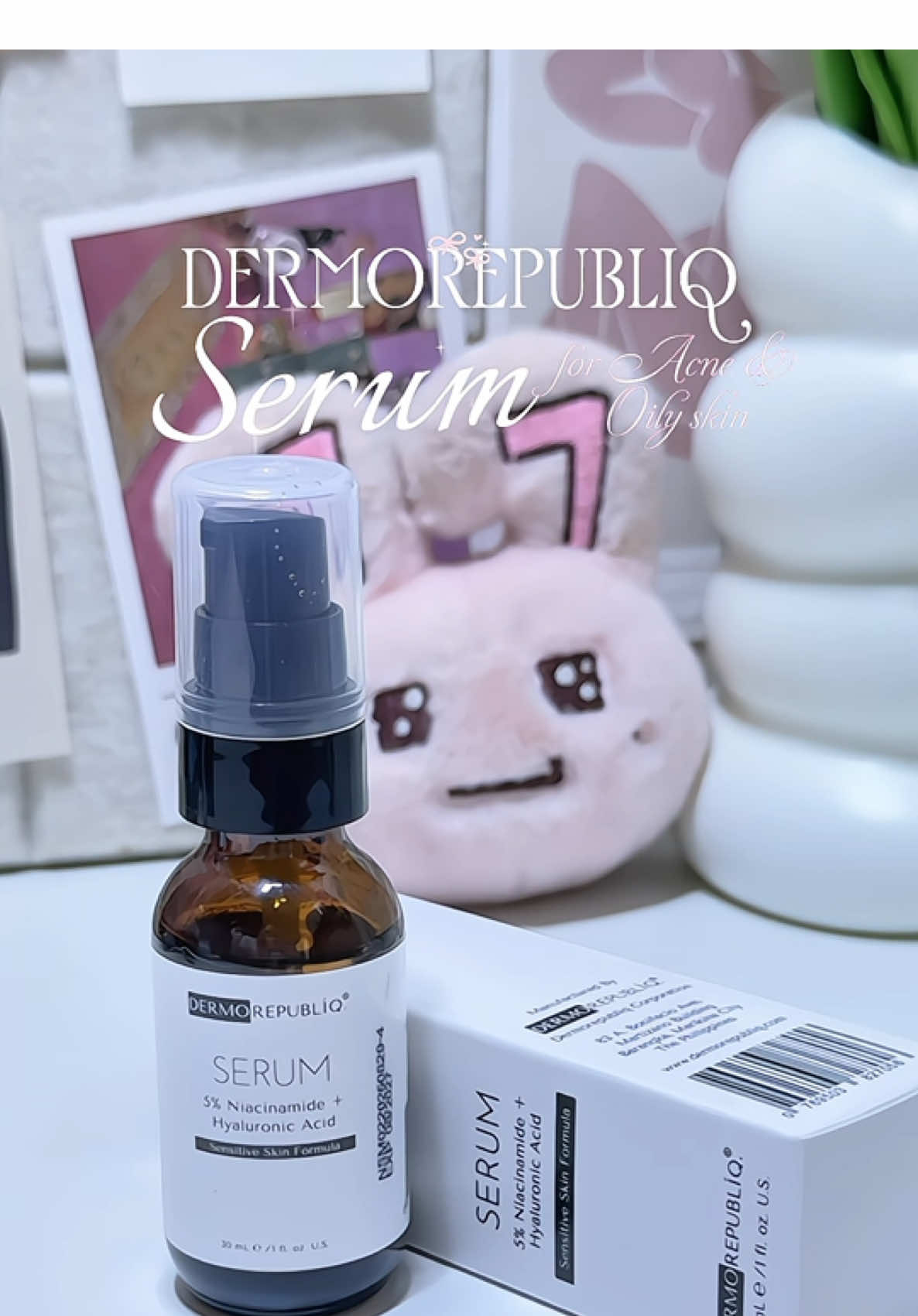 Finally, a serum na kaya ng sensitive skin pero effective sa acne! 🥰 #dermorepubliq #dermorepubliqserum #acnetreatment #oilyskin #darkspottreatment 