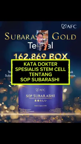 Kata dokter spesialis stemcell injeksi di Malaysia tentang SOP Subarashi. Pastinya stemcell injeksi lebih mahal dibandingkan dengan SOP Subarashi. Jadi pilih Subarashi dong lebih murah. #dokterstemcell #suntikstemcell #hargastemcell  #sopsubarashigold #awetmudaalami  