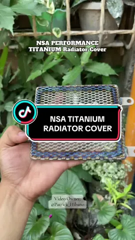 NSA PERFORMANCE TITANIUM Radiator Cover 🥶 #ffffffffyyyyyyyppppppppppp #viralvideo #tiktokviral #hondabricks #hondaclick125v3 