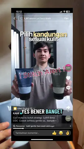 Yuk samaan ama abang lutfhi hehee @Luthfi Bima Putra @KAHF #kahffacewash #kahfamino #skincaretips #beautytips #skincareroutine 