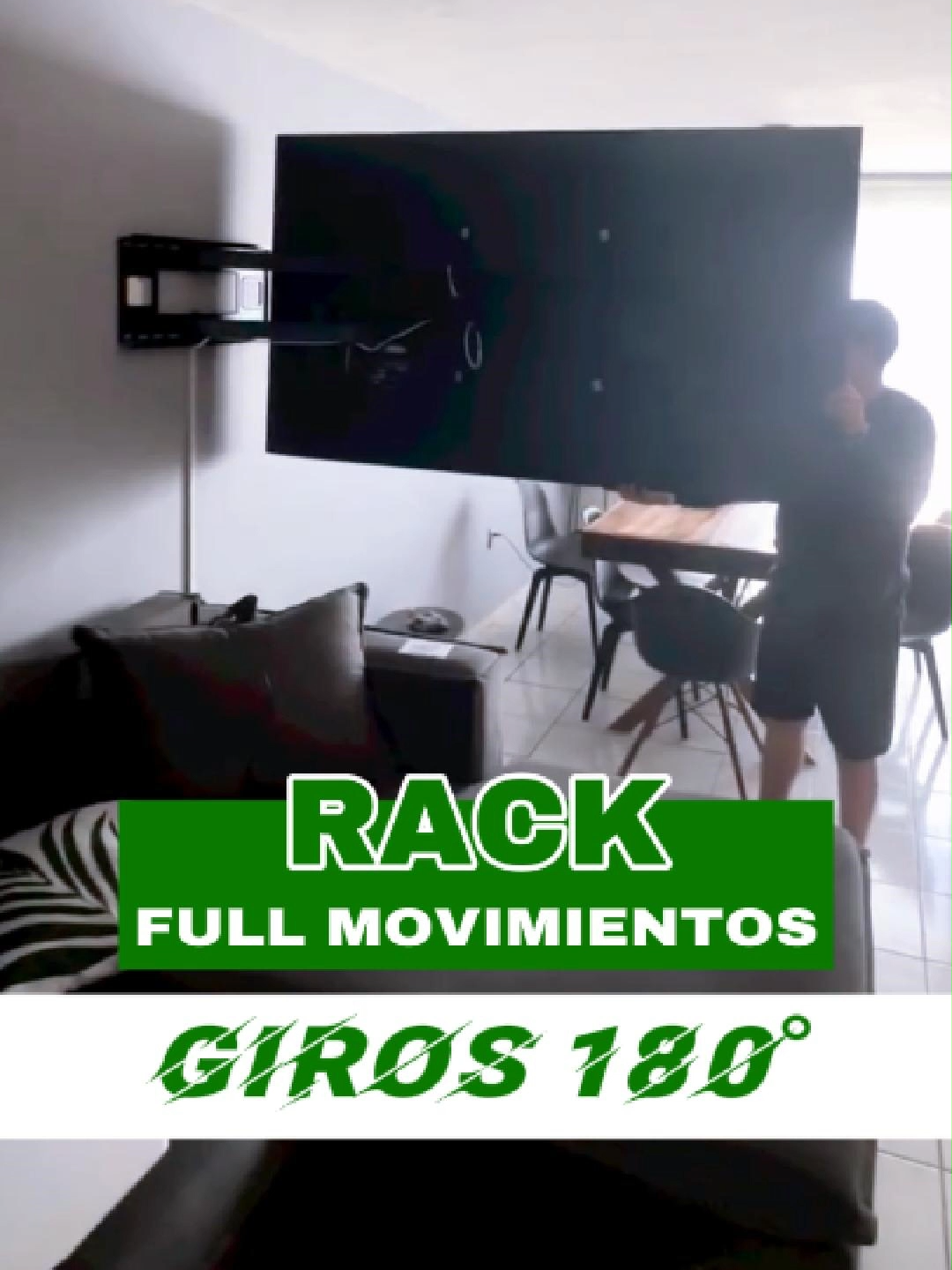 🎯 ¿Tu televisor está fijo y quieres más libertad? Con el Rack Móvil de Brazos Largos podrás mover tu TV de hasta 80 pulgadas con total facilidad. 🔄 Giros completos de 180° — 90° a la izquierda y 90° a la derecha. 📏 Sólido, elegante y fácil de usar. ✅ ¡Despliégalo, gira y pliégalo cuando quieras! 🚚 Instalación gratis en Lima 📦 Envíos a todo el Perú 📲 Escríbenos al WhatsApp 973 499 999 para más información. #RackMóvil #SoporteParaTV #InstalaciónGratis #TVRack #HogarPeru #PuebloLibre #LimaPerú #DecoraciónModerna #TikTokPerú #InnovaciónParaTuHogar