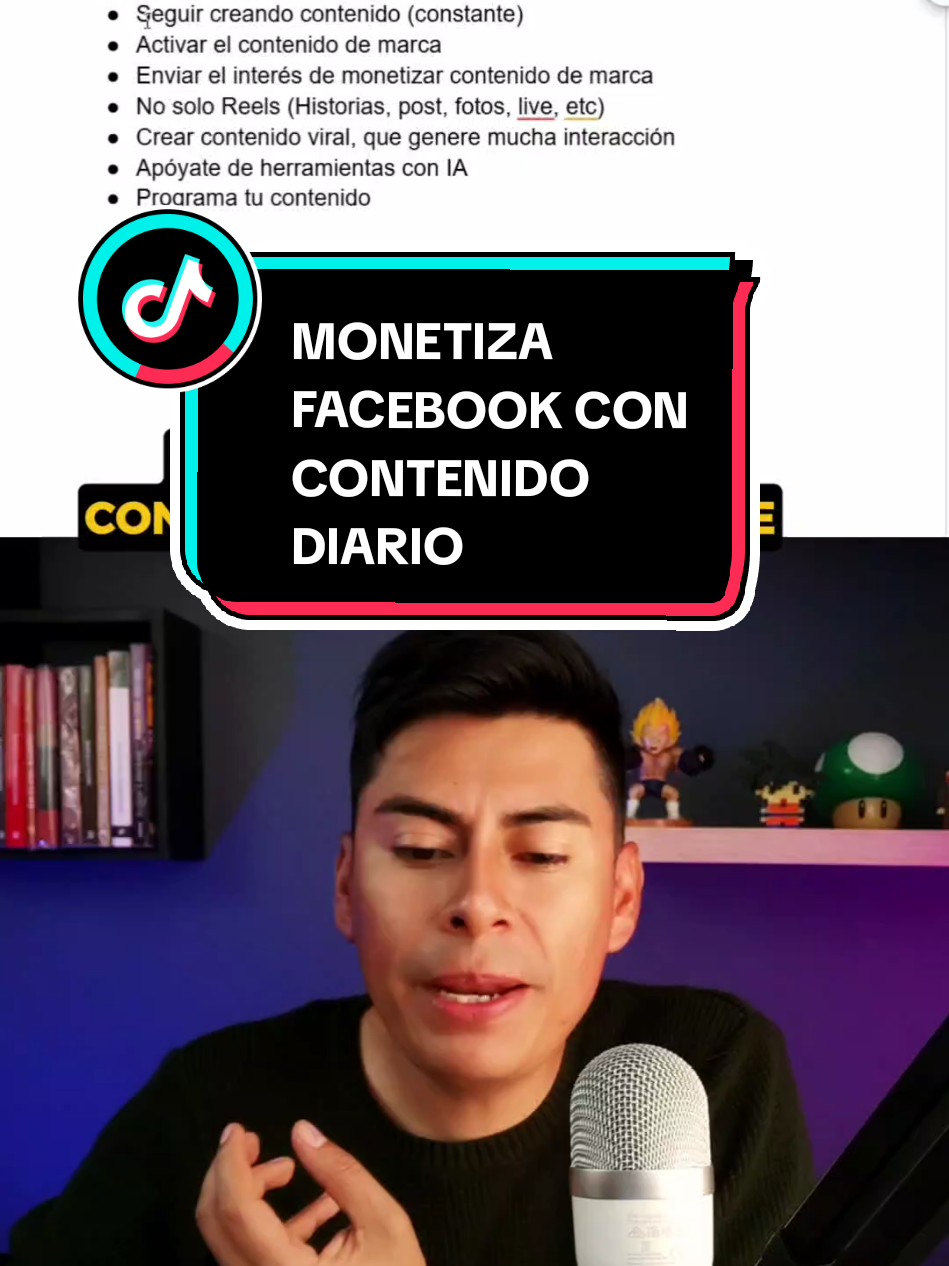 Para Monetizar En Facebook necesitas crear contenido constante y variado #monetizartiktok #facebookreels #marketingdigital #alexespinozamarketing #publicidad 