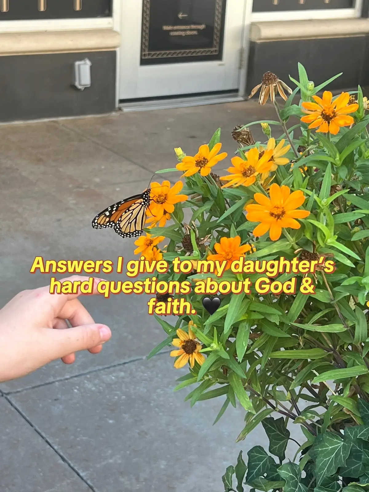 Sometimes the questions can feel intimidating. Sometimes I have to say, “I’m not sure. That’s such a great question. Let me take some time to see what God says about that in the Bible.” Don’t shy away when you child asks big questions. Learn and grow together .#christianparenting #raisinggodlykids 