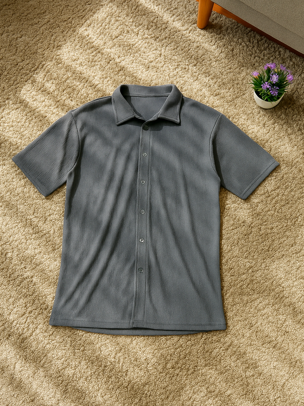 Cupachino Double Knit Kemeja Pria 2-Way Stretch Lengan Pendek #kemeja #kemejapria #kemejalenganpendek #kemejakekinian #fashion 