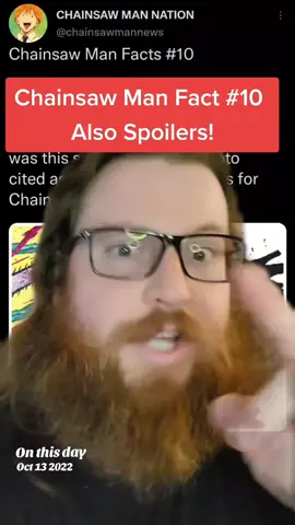 Chainsaw Man Facts Number 10 #onthisday#chainsawman#anime#manga#denji 