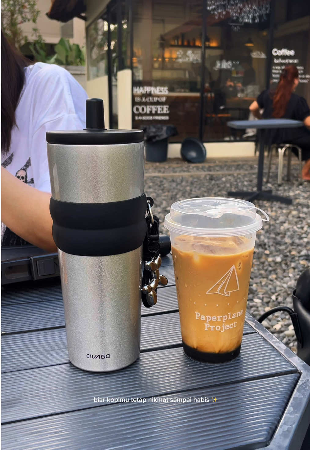 Recomended bgt pokonya 💓 Material stainless steel dan dilapisi kemarik, ✨ tahan dingin sampai seharian  ✨ Untuk panas juga awet sampai 12jam 🤩 #civago #tumblerstainless #tumblertahanpanas #tumblertahandingin #botolminum 