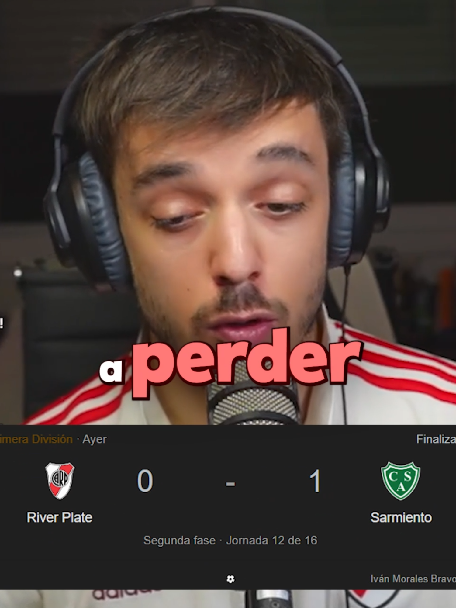 NUEVAMENTE PERDIO RIVER... CONTRA SARMIENTO #river #benitosdr #gallardo