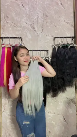 #hairextensions #aslihumanhair #rambutsambungasli #hairextensionwarna #grey 