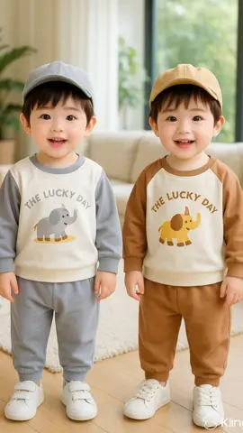 Bộ đồ nỉ dài tay hoạ tiết voi con cho bé trai.  #bododaitaychobe #bodomuadongbetrai #quanaomuadongbetrai #thoitrangbetrai #aothudongchobetrai 