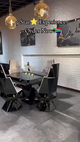 “Turn every meal into a 5-star experience 🍽✨ Luxury dining suites now available — delivered on order 🚚 #LuxuryFurniture #DiningGoals” “Elegance meets comfort — our luxury dining suites speak for themselves 😍✨ Order yours today, delivered straight to your door! #HomeLuxury #FurnitureSA”