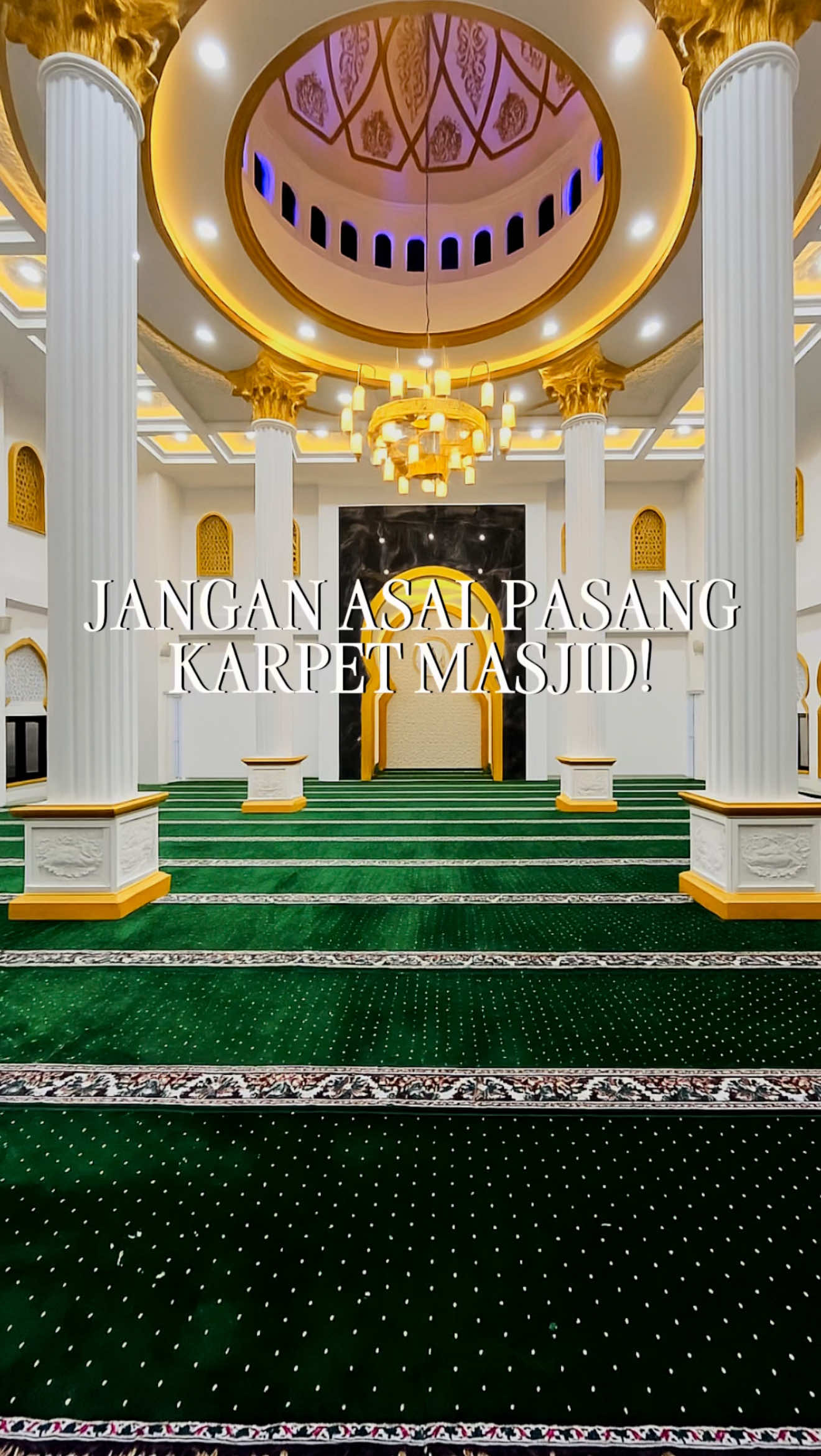Cari toko karpet masjid terlengkap? Turkmen Carpets jawabannya! 🙌 Dari karpet Turki, lokal, sampai custom ukuran masjidmu — semua tersedia di satu tempat. Nyaman, elegan, dan berkualitas 🕌✨ #KarpetMasjidBandung #TokoKarpetMasjidTerlengkap #TurkmenCarpets #KarpetMasjid #KarpetBandung  