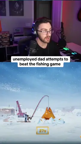 unemployed dad attempts to beat the fishing game #dad #kickstreaming 