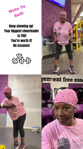 No perfection! Just keep showing up. It will pay off and you’ll be so happy that you stick with it. Doesn’t matter how long it takes, just keep putting in the effort.  Lord I thank you for waking me up this morning and getting me to the gym. We had a good workout! 🙏🏾💪🏾🏋🏾‍♀️ @Indulgent Lifestyle w/Tami J @Kina Brown  #SelfMotivation #Fitness