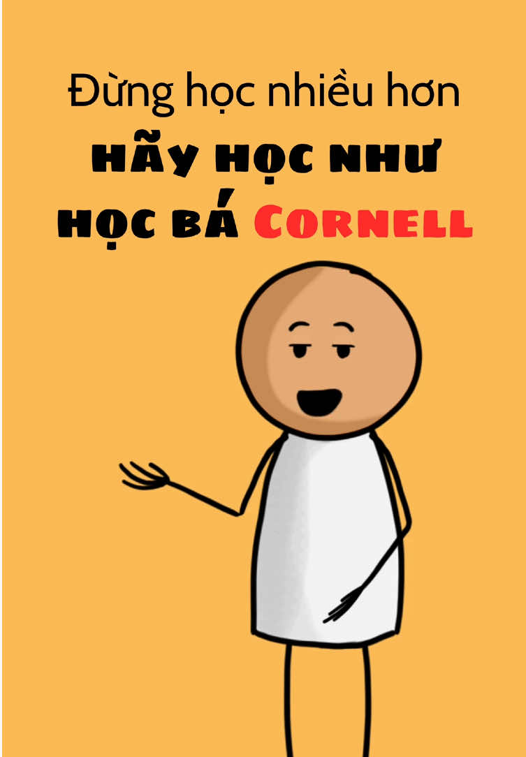 Đừng học nhiều hơn: hãy học như HỌC BÁ CORNELL ##gonao##hoctap##LearnOnTikTok##phattrienbanthan##hocba
