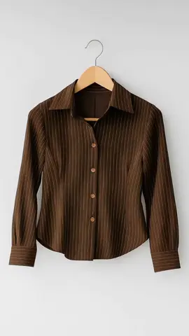 Kemeja Wanita Fitted Stripe Salur Basic Casual-Kemeja Pres Body Atasan Panjang #kemejawanitamurah #atasanwanita #trentiktok #foryour #foryoupage #fyp #outfit #kemeja 