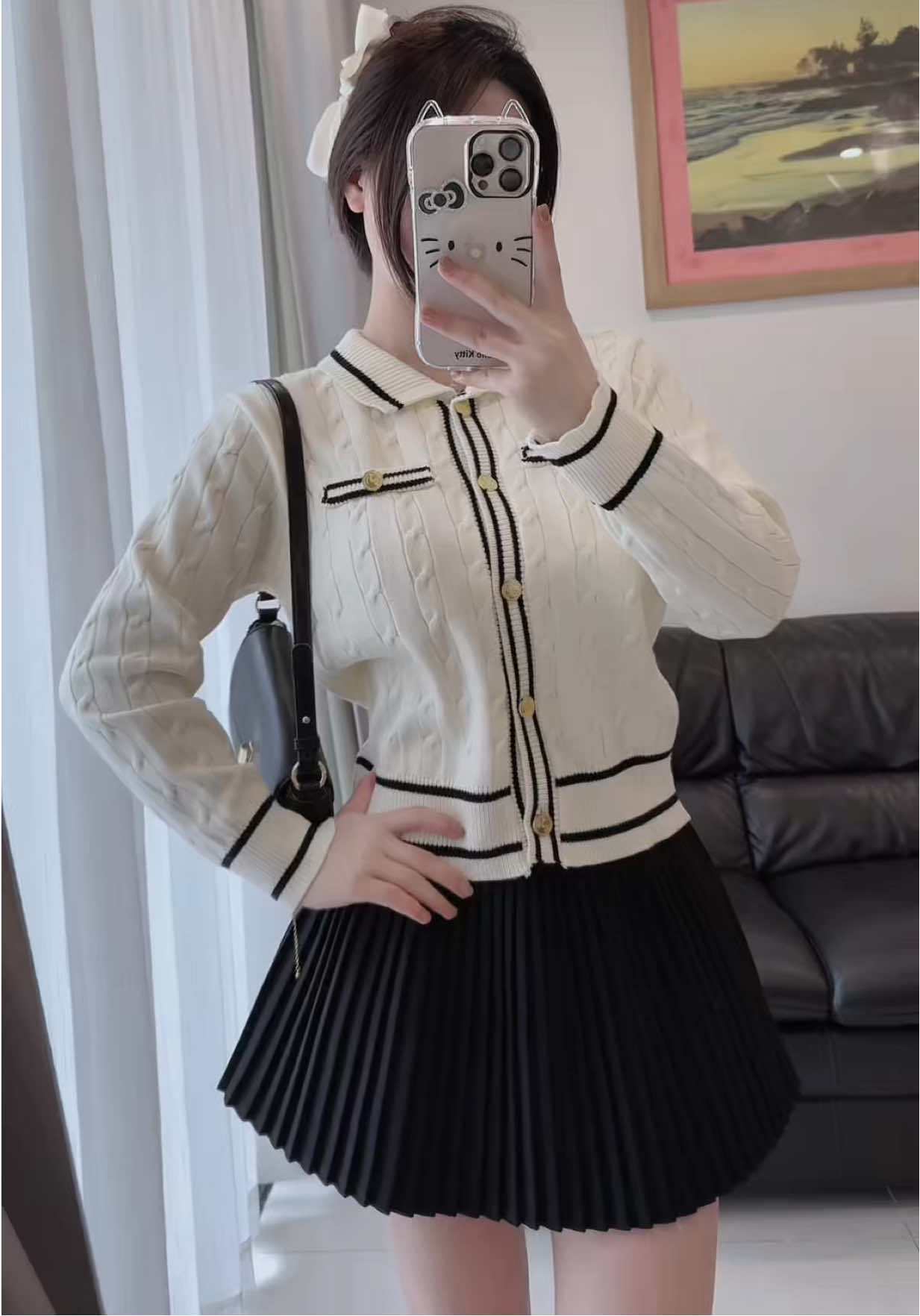 Áo len vibe tiểu thư 💃💓💓 #h2oclothing #htique #aolendaitay #aolendetkim #falloutfits 
