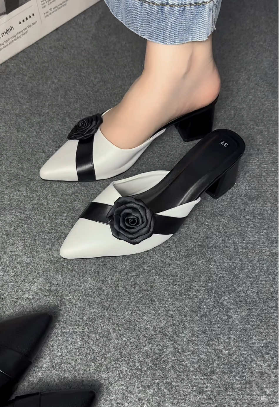 Sục hoa sang chảnh nè #reviewlamdep #giaydep #giaycaogot 