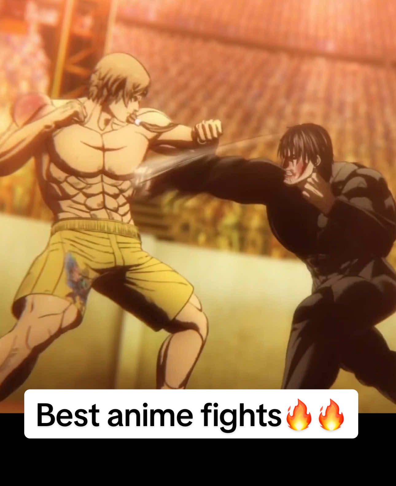 Giving that boy straight work😭 kengan Ashura is top 5 fighting anime #kenganashura #anime #animefights 