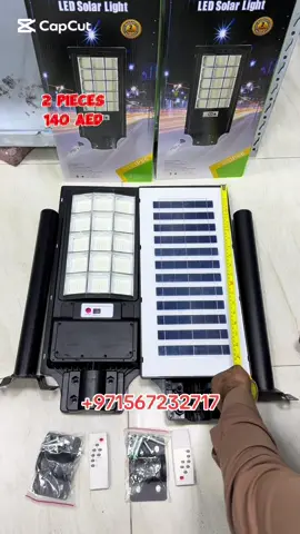 💡 Solar Estate Light Offer 🔥 💰 Only AED 140 / 2 Pieces! ⚡ 6000W Power | Size: 24 inch × 10 inch 📦 Free Delivery All Over UAE 💵 Cash on Delivery – Check Before Payment! 🌞 High-quality LED Solar Street Light with Remote Control ☀️ Automatic Day/Night Sensor | Waterproof Design | Long Battery Backup 🎯 Perfect for gardens, villas, parking areas & pathways! ⚠️ Limited Time Offer — Don’t Miss Out! #BossLifestyle #SolarLightUAE #SolarEstateLight #SolarStreetLight #UAESupplier          