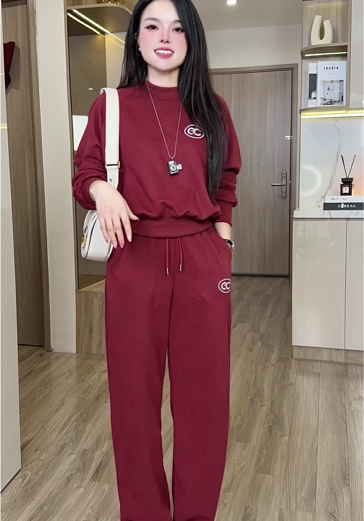 Set bộ nỉ thu đông Ecochic thêu cao cấp dày dặn xinh xỉu   #setbo #setboxinh #setbonu #setbothethao #setboni