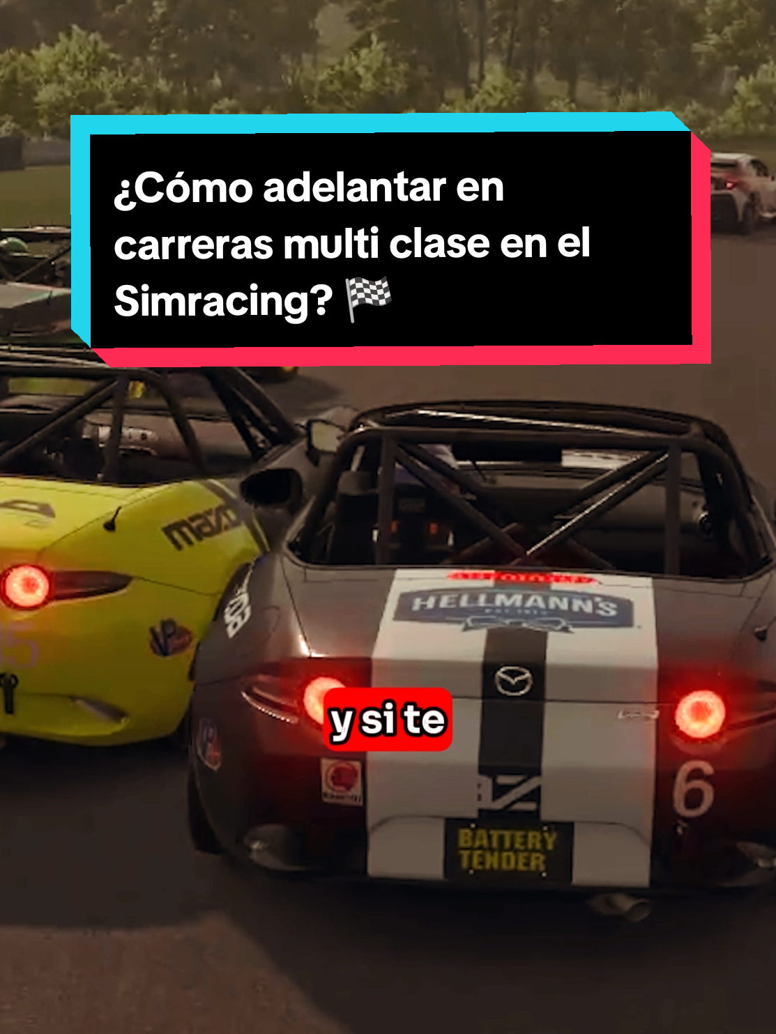 ¿Cómo se debe adelantar y dejar adelantar en las carreras multi clase en el Simracing? 🚗☝️ #multiclass #simracing  #adelantamientos #pilotogenerico #simuladordecarros 