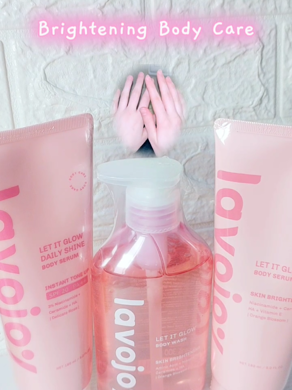 My Pink Body Care from Lavojoy! @lavojoy_my  #lavojoy #lavojoybodyserum #lavojoybodywash #bodyserum #bodywash #bodycare #lavojoyletitglow #lavojoyletitglowdailyshineserum #lavojoyletitglowbodywash #dullskin #unevenskin #lavojoymy 