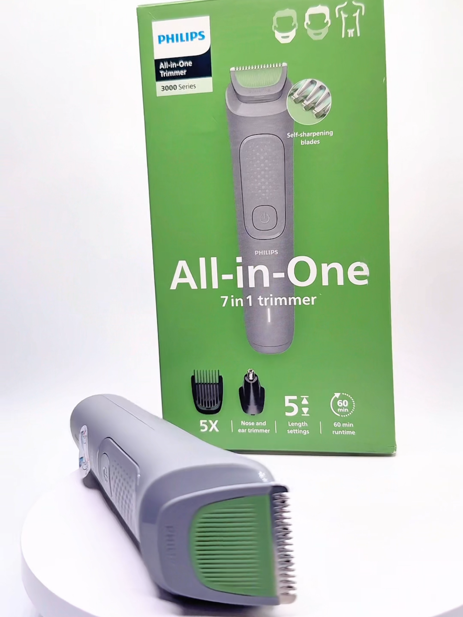 Level up your grooming routine with the Philips All-in-One Trimmer 3000 💪 Shape your beard, tidy your hair, clean your nose, and groom your body with all details in one single tool. Upgrade your grooming game today with precision and power ✨ #PhilipsMY #PhilipsTrimmer #AllInOneTrimmer #GroomingEssentials #PhilipsMalaysia #DailyCare #CleanLook #UpgradeYourLook