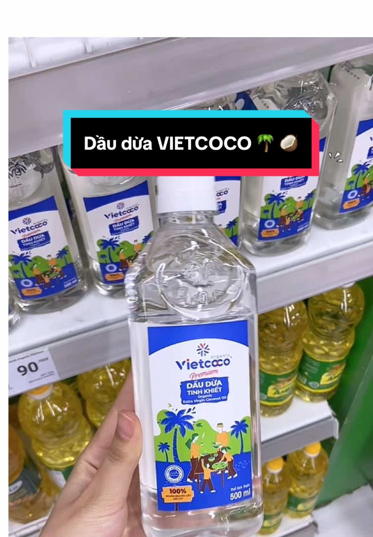 Dầu dừa 🥥 tinh khiết Vietcoco giá hạt rẻ, đa công dụng luôn nè mấy bàaa#mebapreview #daudua #dauduatinhkhiet #vietcoco #review 