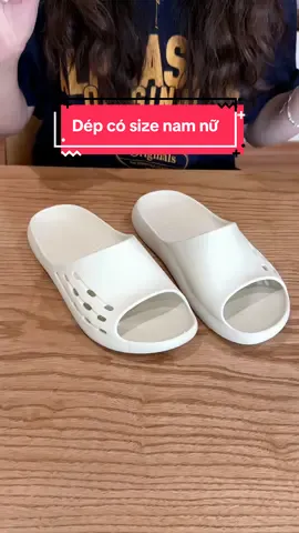 Đôi dép có size cho cả nam và nữ #TikTokAwardsVN #vyreview #muataitiktokshop #tipono #depquaingang 