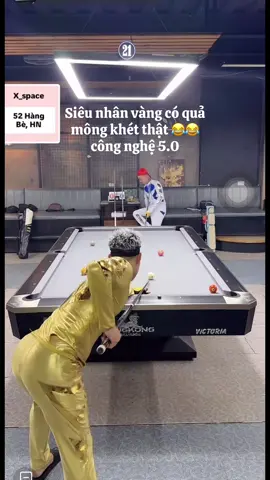 Siêu nhân vàng công nghệ thua siêu nhân trắng 😂#ngocxambilliards #hathanhbillards 
