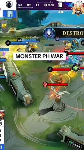 MONSTER PH WAR NGERI BANGET SUMPAH 🥶 #MLBBIDCreator #TiupLilinBarengFanny #9embiraMabar 