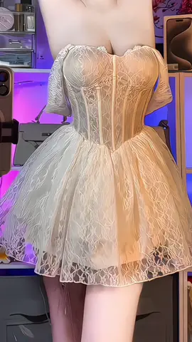 ĐẦM CÚP CÁNH TIÊN COSET 4 LỚP TIẾU THƯ SANG TRỌNG#damtieuthu #damnuxinh #thoitrangnu #xuhuong 