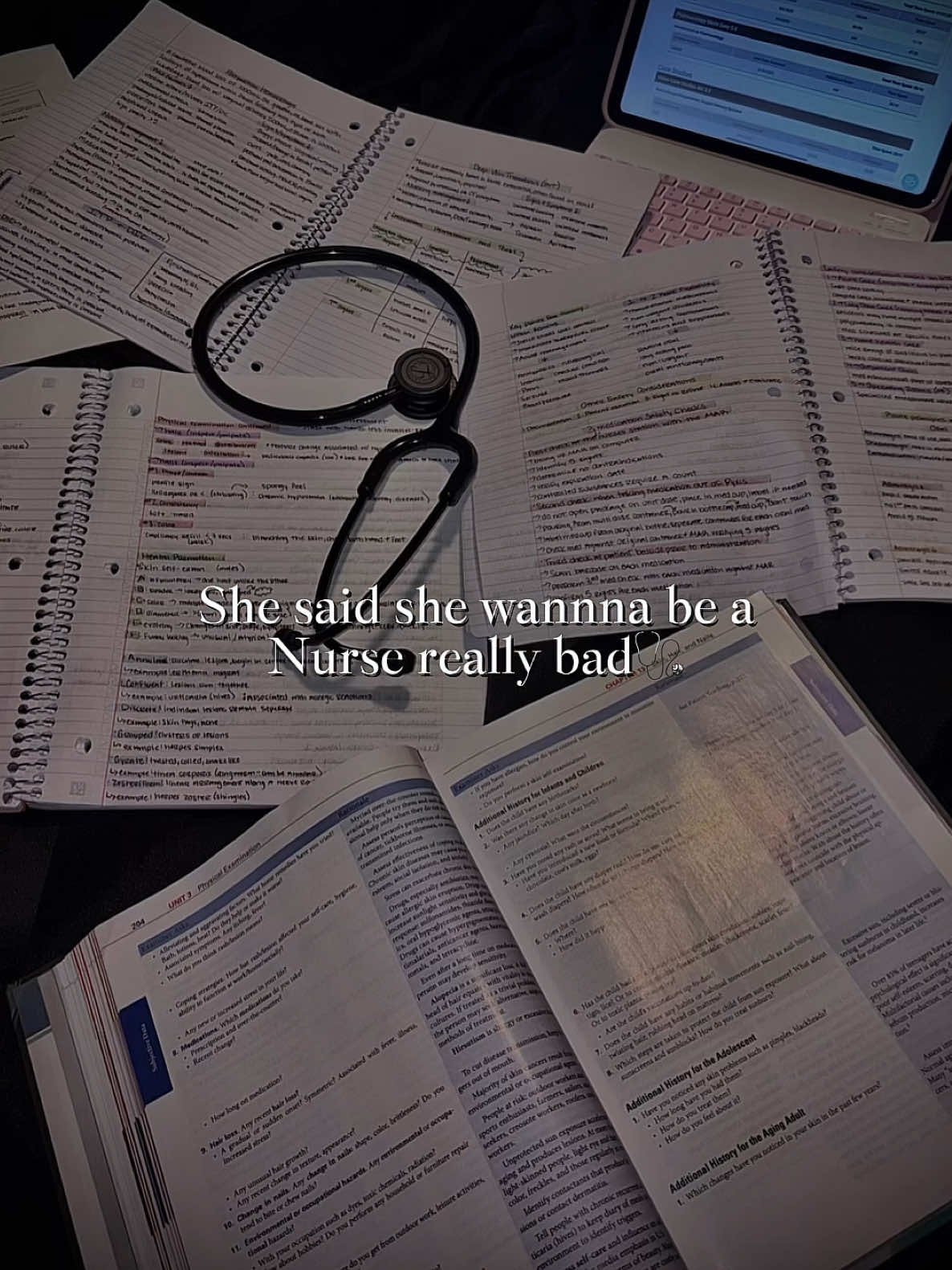 It’s far from easy but each day is a step closer🤍🩺 #student #nursing #healthcare #midterm 