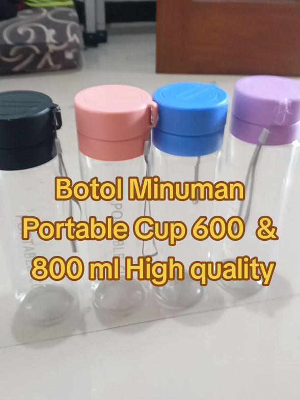 Botol Minuman Portable Cup 600  & 800 ml High quality #botolminum #botolplastik #botolportable #botolminum800ml #cuantanpabatas 