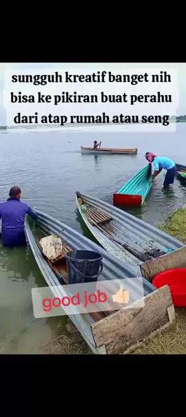 perahu unik yang terbuat dari seng 🔥👍🏻👉🏻🔥💐💃🏻 #speedboat #boatracing #fishing #perahubalap #foryoupage 