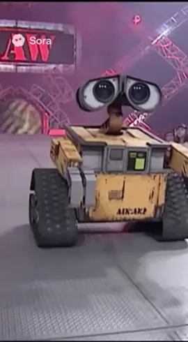 Wall-E faces off against the T-800 Terminator on Monday Night Raw for the WWE World Heavyweight Championship #sora #terminator #WWE #raw #mondaynightraw made with Sora AI 