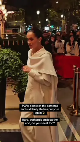 POV: You spot the cameras and suddenly life has purpose again 💫 At the end, there’s a rare capture of what I think is an authentic smile. #MeghanMarkleExposed #MeghanMarkleIsANarcissist