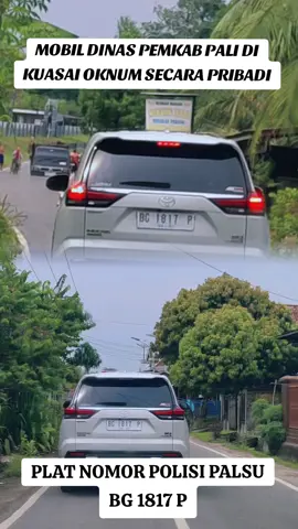 Mobil dinas Dari Polisi Pamong Praja (POL-PP) Kabupaten PALI Dikuasai oleh oknum secara pribadi, Dengan Menggunakan Plat Nomor Polisi Palsu,  Padahal Sudah Jelas Itu Melanggar Aturan,  Mengganti pelat nomor merah (mobil dinas) menjadi pelat pribadi adalah tindakan ilegal yang bisa dijerat dengan Pasal 263 KUHP tentang pemalsuan dokumen, dengan ancaman hukuman penjara maksimal enam tahun.  Mengingat Mobil dinas Dibeli menggunakan uang negara dan digunakan bukan untuk kepentingan Dinas Pemerintahan,  #mobildinas #Pali #InnovaZenix  @presiden prabowo @PRABOWO SUBIANTO @PRESIDEN Prabowo Subianto @gerindra @PRABOWO SUBIANTO 