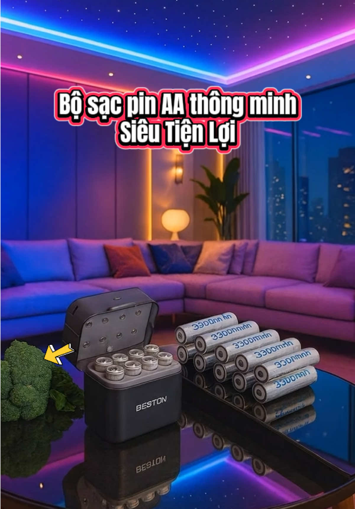 Bộ sạc pin AA thông minh siêu tiện #bosacpinaa #bosacpinthongminh #viral #xuhuongtiktok #thinhhanh 