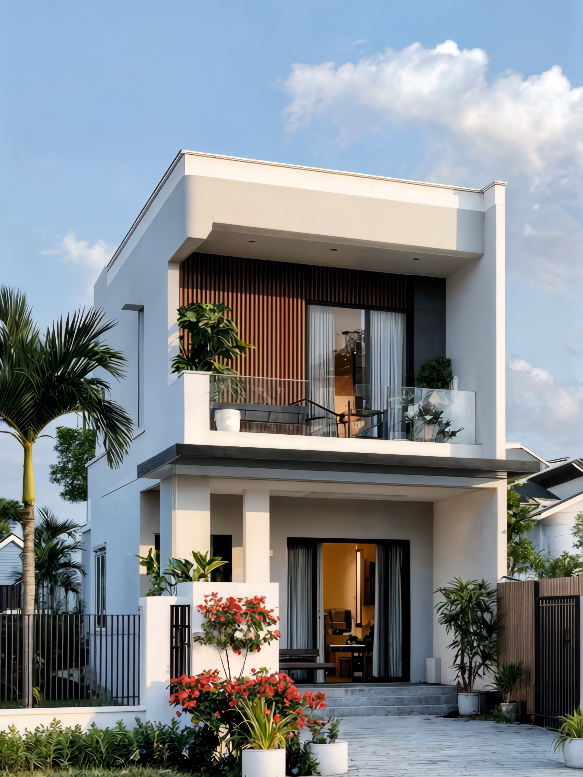 Kiến trúc không chỉ tạo nên không gian mà còn nuôi dưỡng cảm xúc sống.#nhadeptugia #nhahiendai #nhavuon #nha3tang #maunhadep