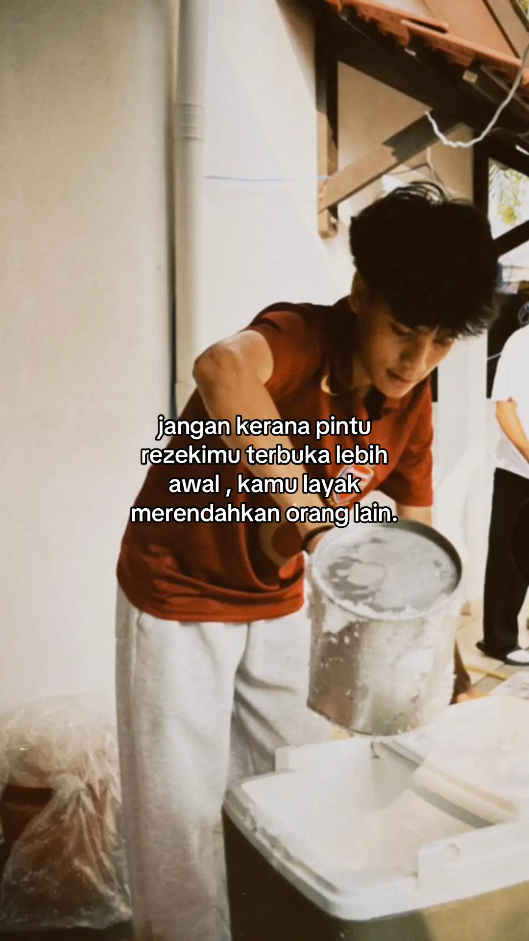 kita keje cendol je ramai hina