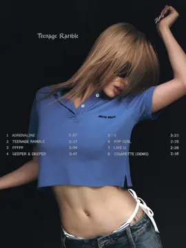 TEENAGE RAMBLE TRACKLIST IS YOURS NOW DON’T FORGET TO PRE-SAVE IT 🤍 #fyp #newmusic #newartist #artistsoftiktok #lexieliu