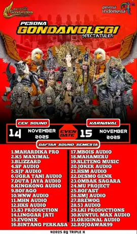 SIAPKAN TELINGA MU BOLO GONDANG LEGI MALANG 14-15 NOVEMBER 2025 #pesonagondanglegi #gondanglegi #malang #karnival 