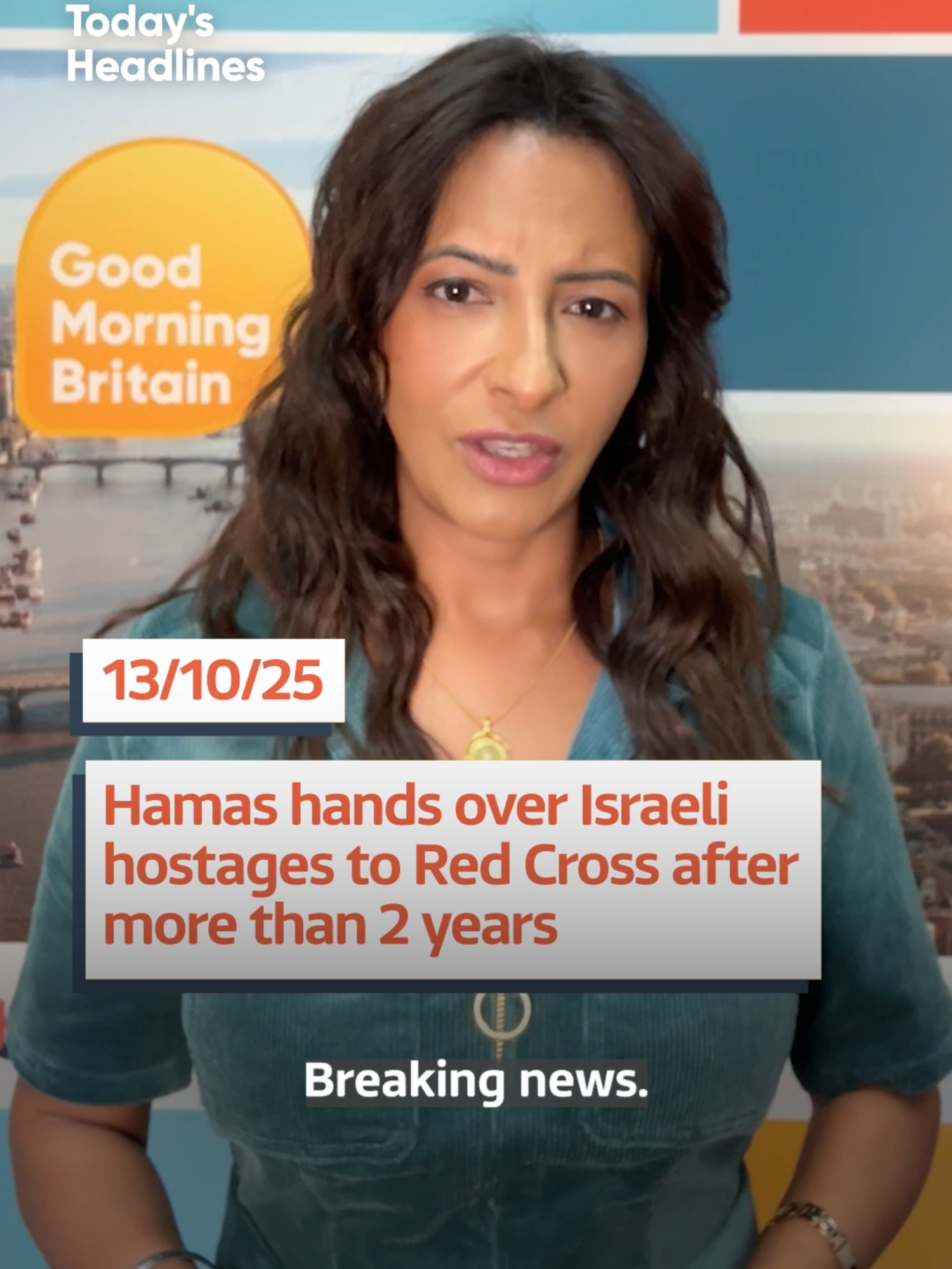The IDF has confirmed that 7 Israelis taken hostage by Hamas more than two years ago have been released to the Red Cross in Gaza. #GMB #goodmorningbritain #DonaldTrump #Israel #Gaza