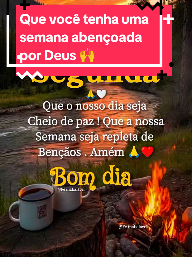 Que você tenha uma semana abençoada.#bomdia #segundafeira #gratidao #obrigadodeus #mensagemdodia 