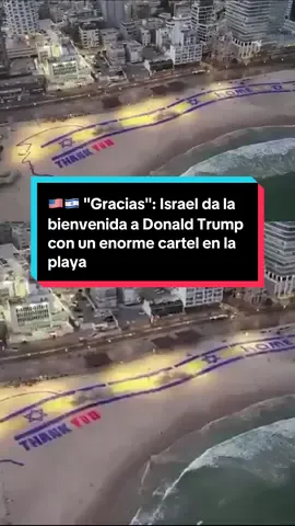 👉 El letrero muestra la silueta de la cabeza de Trump sobre dos franjas azules y estrellas de David azules, que representan la bandera israelí. Trump llegará a Israel en las próximas horas para celebrar el acuerdo entre Israel y H4m4s que permitirá la devolución de los 48 rehenes restantes y el fin de la gu3rr4. #trump #donaldtrump #eeuu #paz #israel